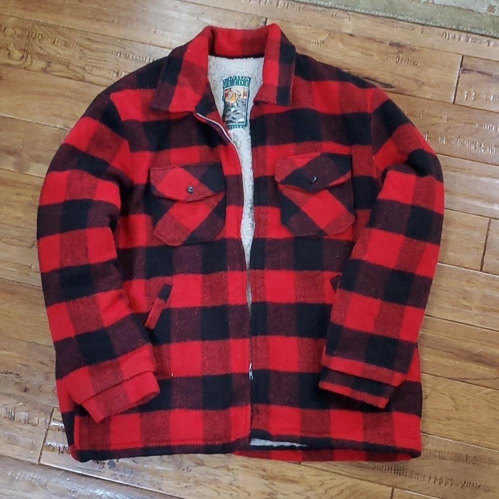 Canyon Guide Outfitters Buffalo check wool shaket Y2K